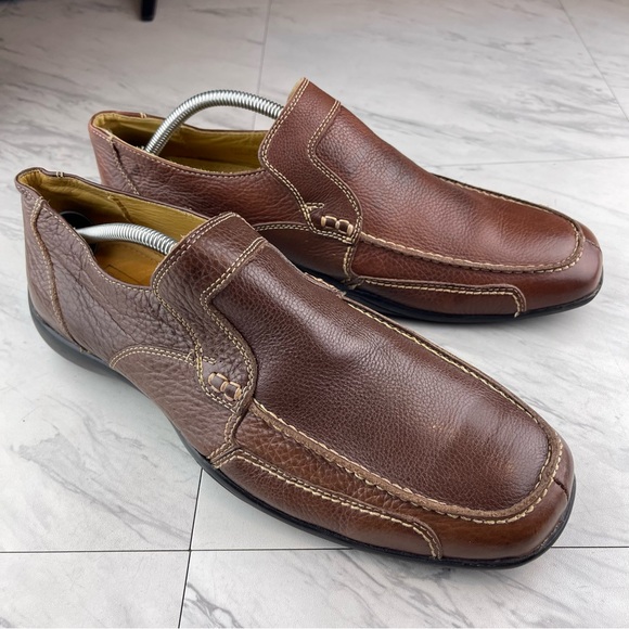 •Sandro Moscoloni Brown Leather Slip On Loafers Mens Size 11 D Style 15266 main image 14
